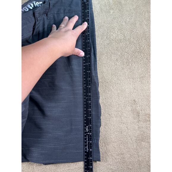 NWT, Hang-Ten, Men's 4 way Stretch, Lightweight Quick Dry Shorts Black, Size: 36 - Picture 6 of 12
